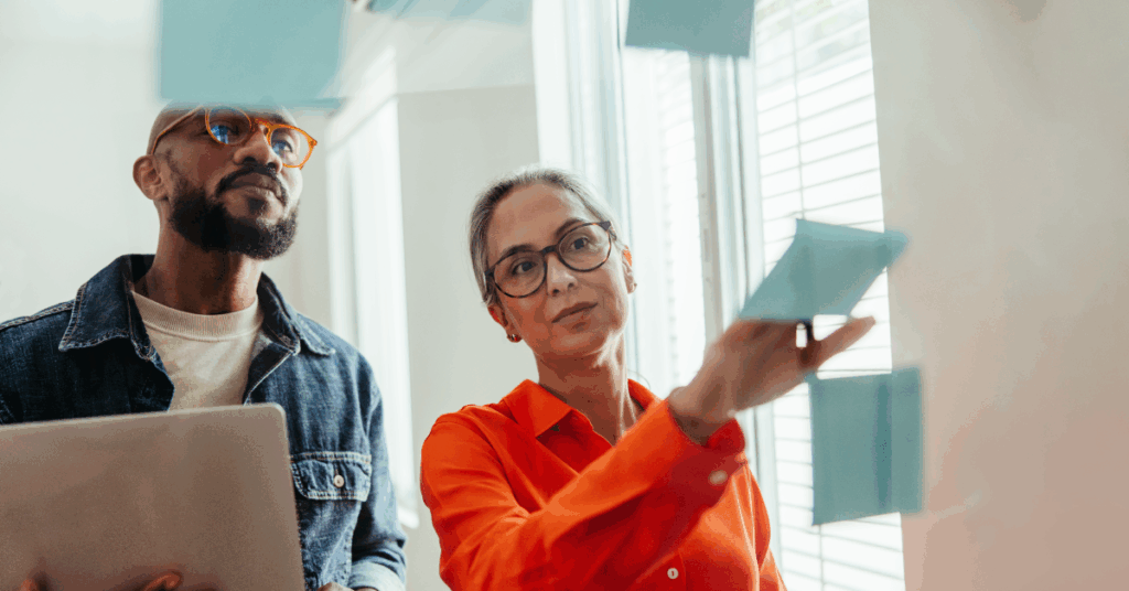 Team leaders going through the change management process for their behavioral health EHR tech platform