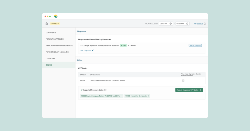 Coding Assistant by ProsperityEHR for Behavioral Health Practices